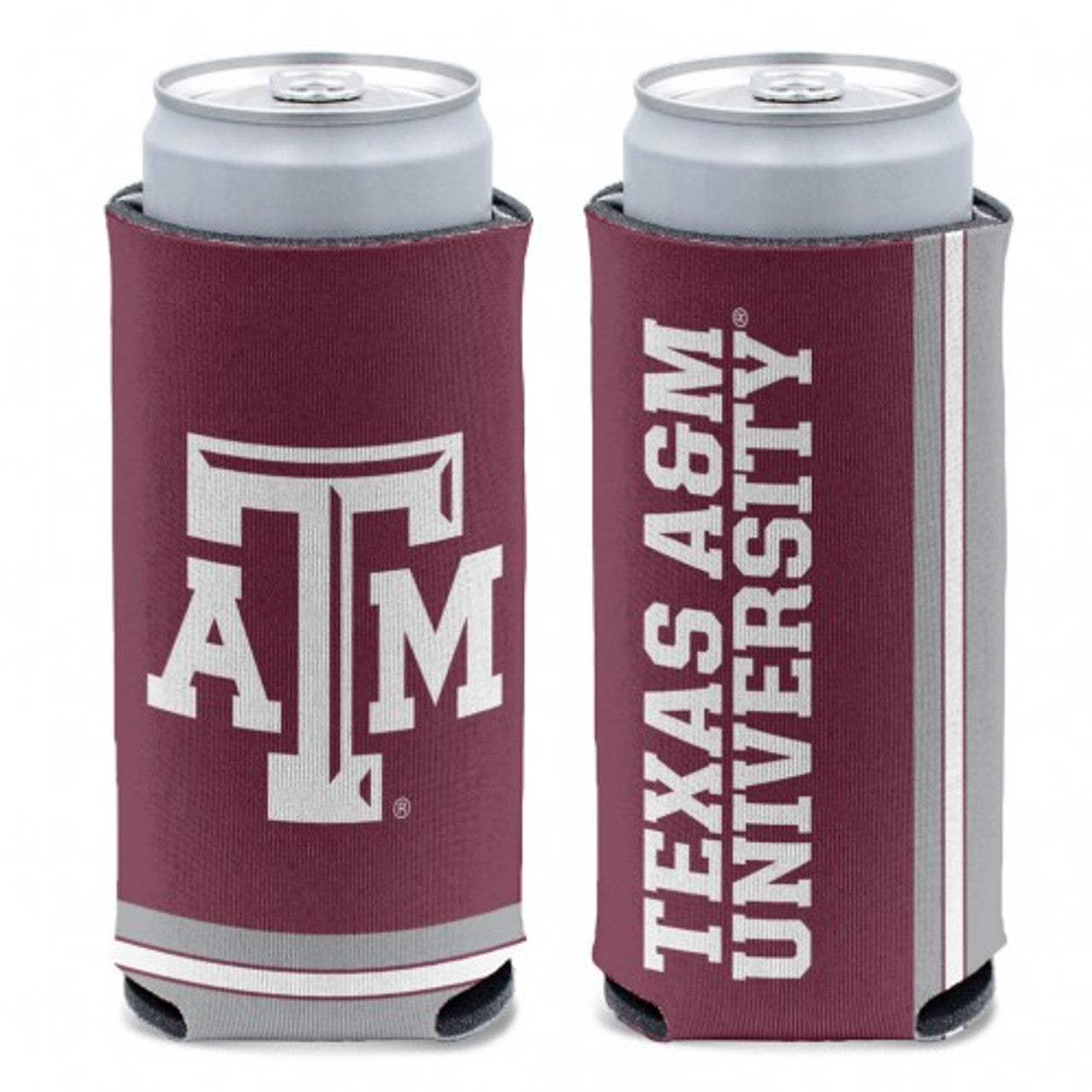 Texas A&M Aggies Can Cooler Slim Can Design - Sports Collectibles, Sports Memorabilia, Sports Fan Shop, Sports Gifts