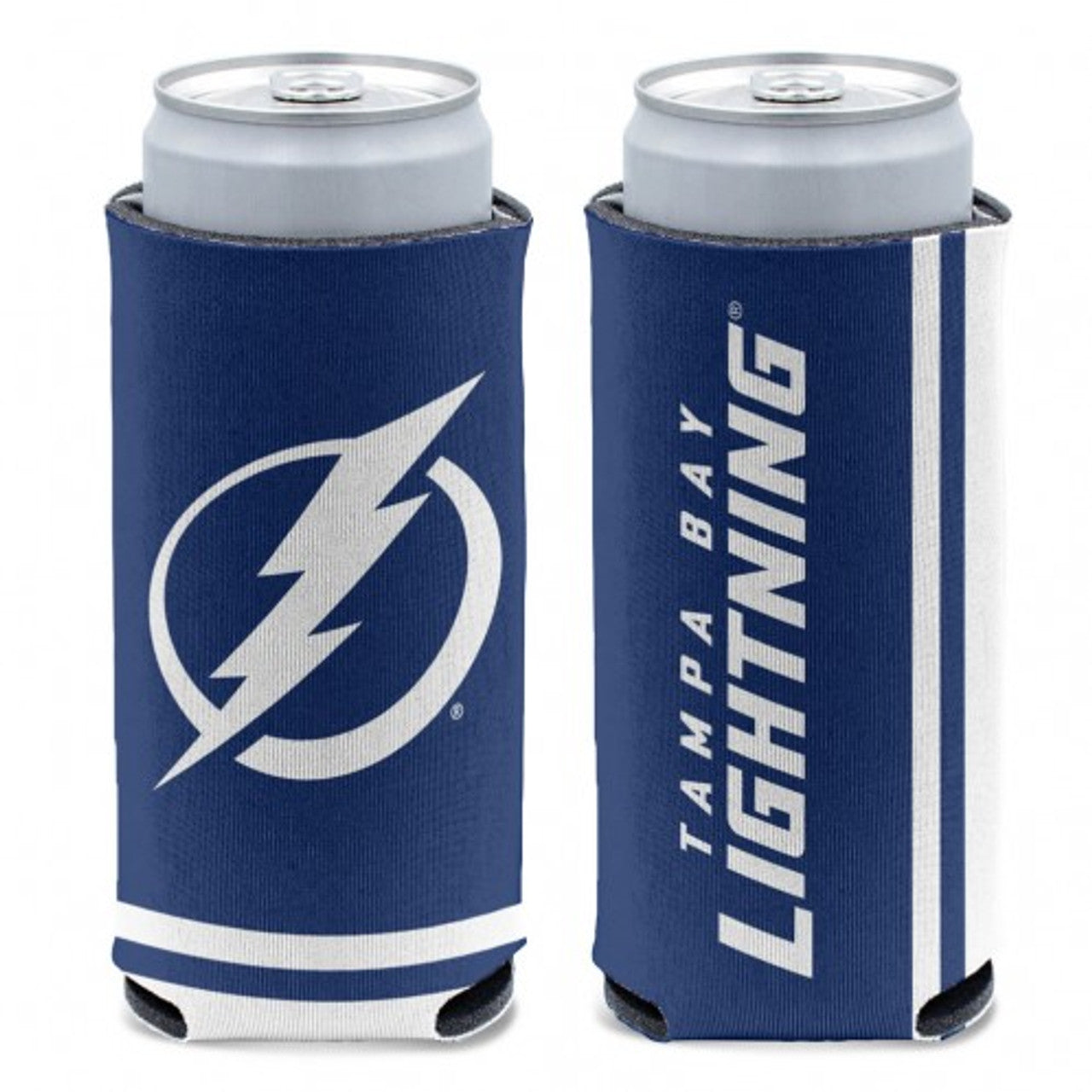 Tampa Bay Lightning Can Cooler Slim Can Design - Sports Collectibles, Sports Memorabilia, Sports Fan Shop, Sports Gifts