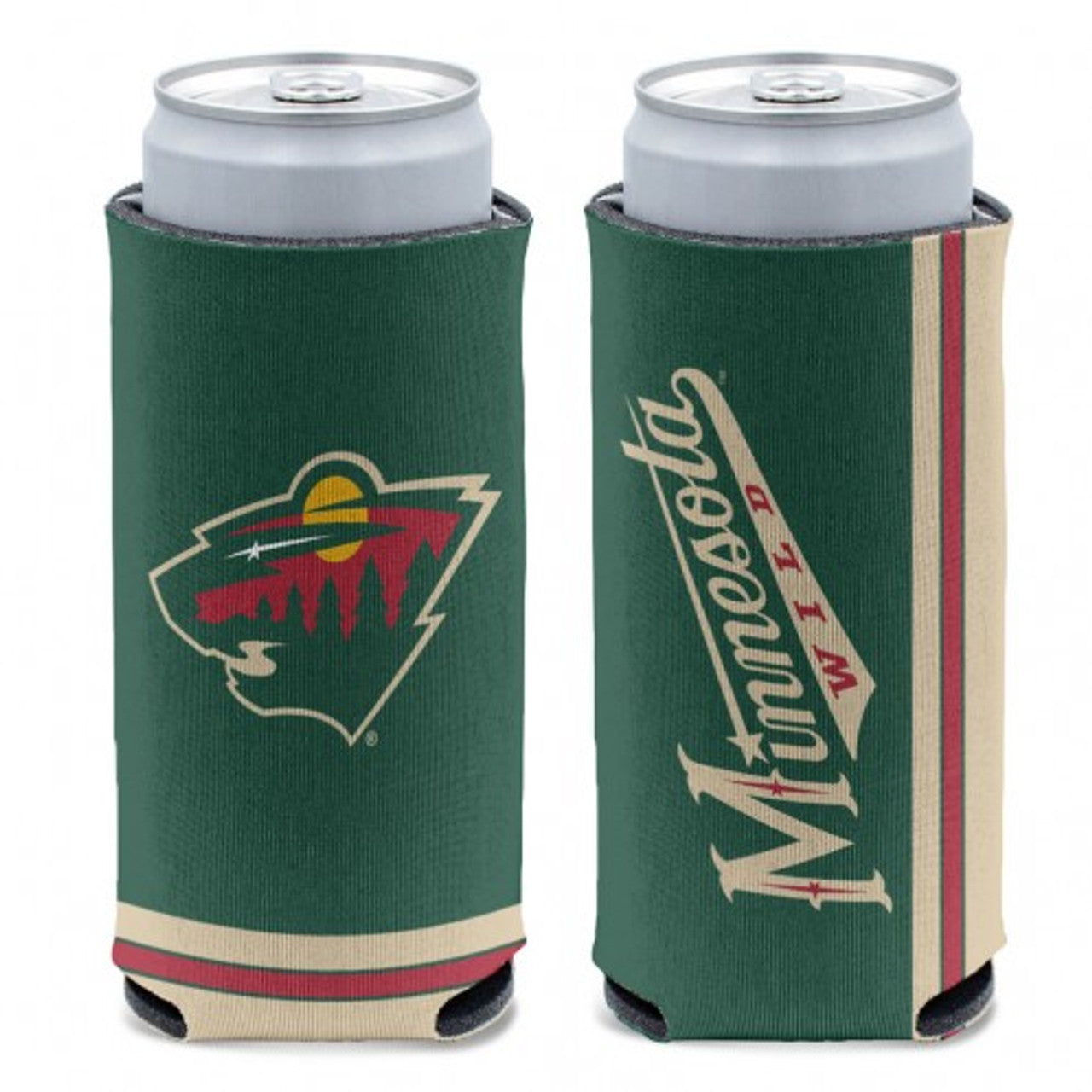 Minnesota Wild Can Cooler Slim Can Design - Sports Collectibles, Sports Memorabilia, Sports Fan Shop, Sports Gifts