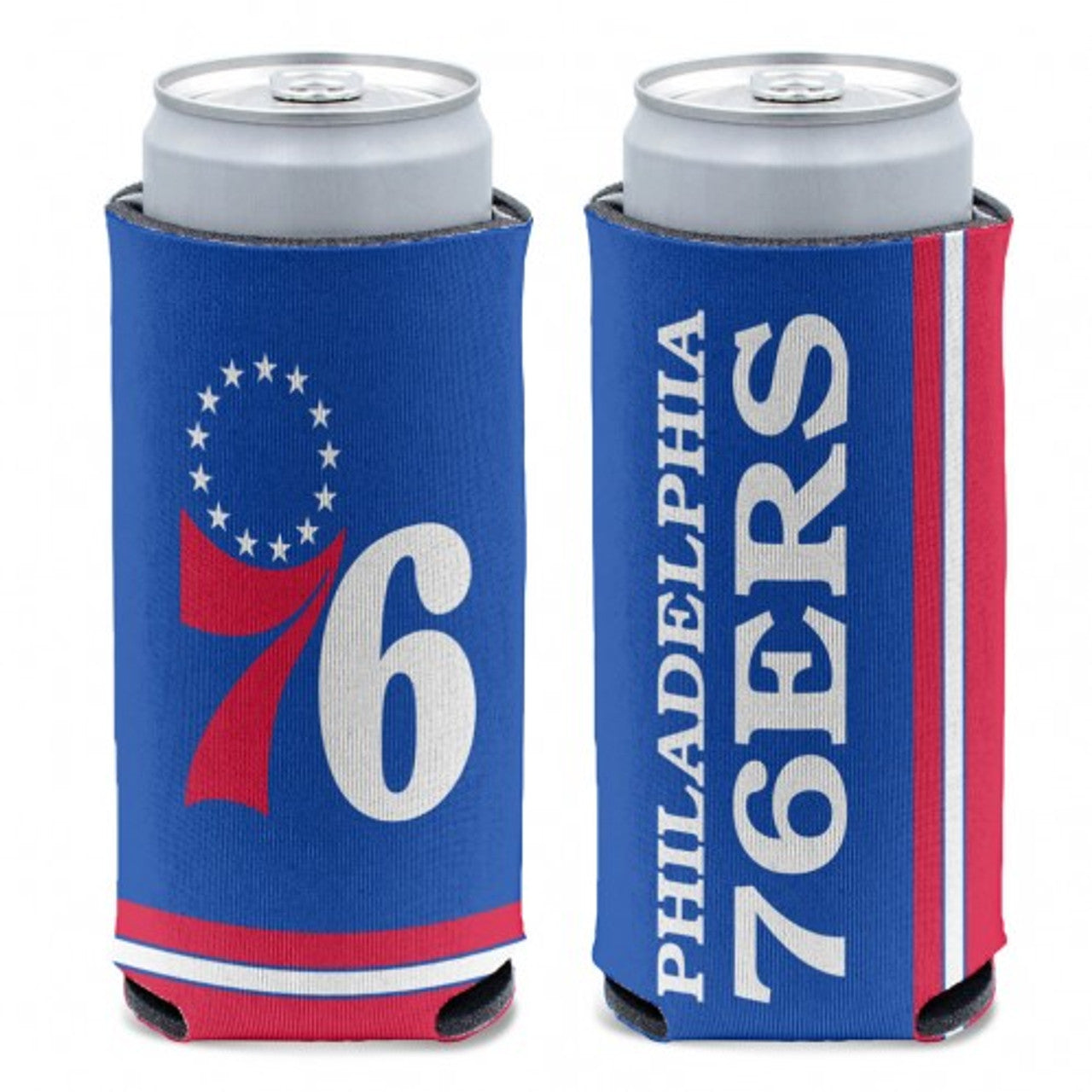 Philadelphia 76ers Can Cooler Slim Can Design - Sports Collectibles, Sports Memorabilia, Sports Fan Shop, Sports Gifts