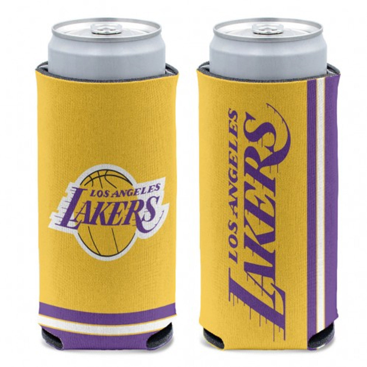 Los Angeles Lakers Can Cooler Slim Can Design - Sports Collectibles, Sports Memorabilia, Sports Fan Shop, Sports Gifts