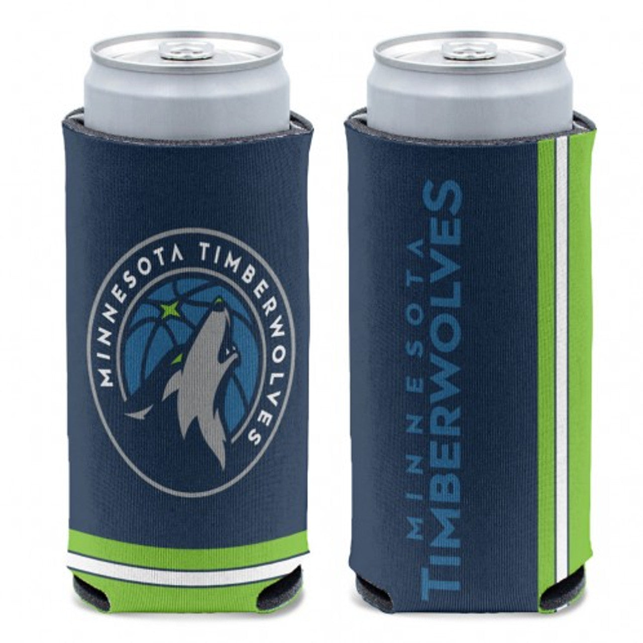 Minnesota Timberwolves Can Cooler Slim Can Design - Sports Collectibles, Sports Memorabilia, Sports Fan Shop, Sports Gifts