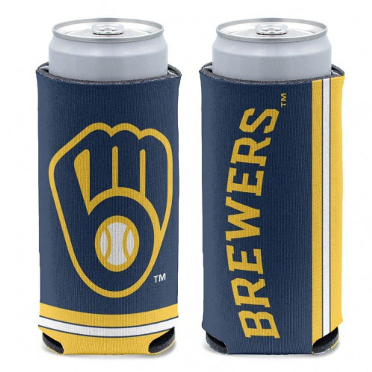 Milwaukee Brewers Can Cooler Slim Can Design - Sports Collectibles, Sports Memorabilia, Sports Fan Shop, Sports Gifts