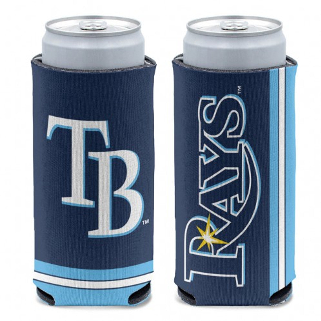 Tampa Bay Rays Can Cooler Slim Can Design - Sports Collectibles, Sports Memorabilia, Sports Fan Shop, Sports Gifts