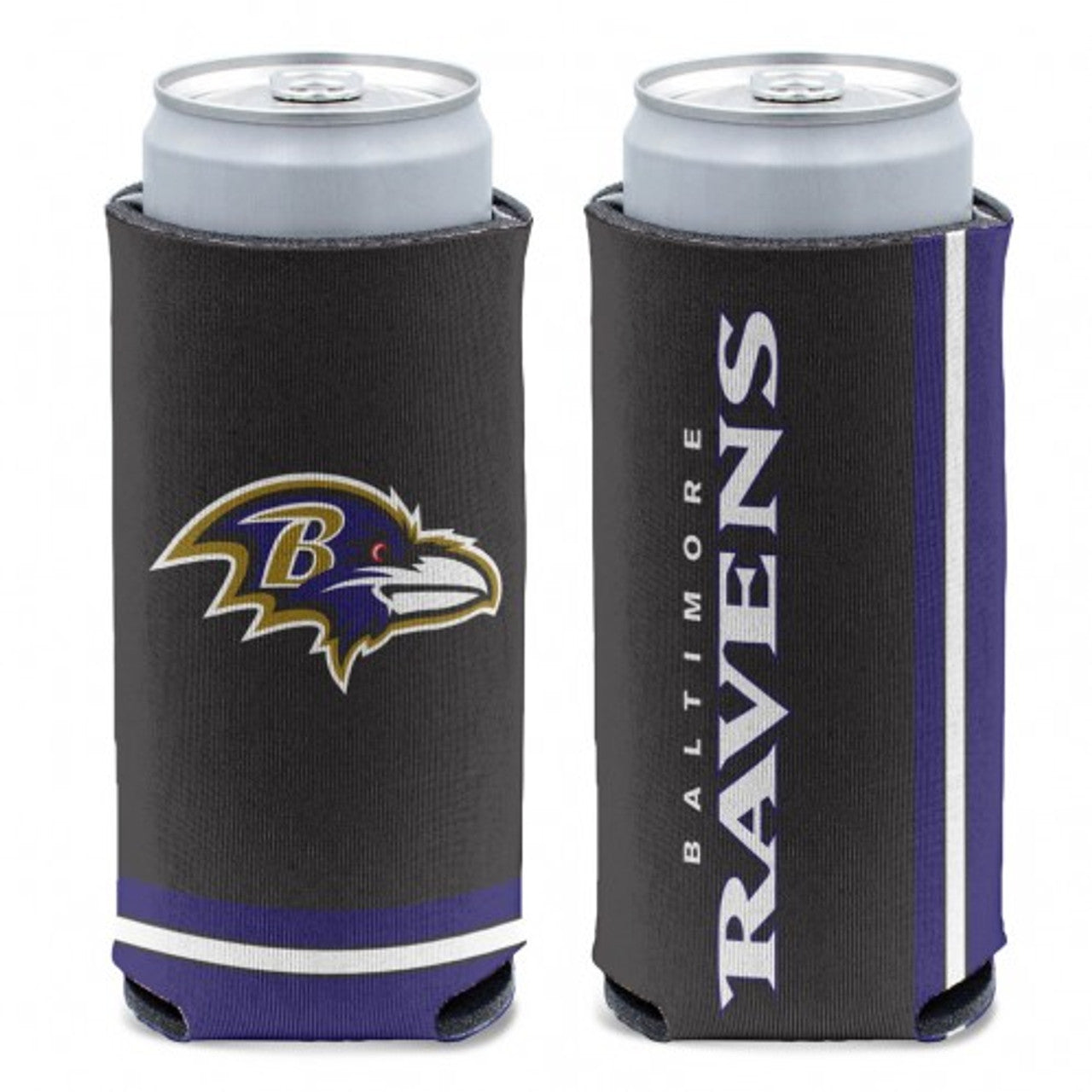Baltimore Ravens Can Cooler Slim Can Design - Sports Collectibles, Sports Memorabilia, Sports Fan Shop, Sports Gifts