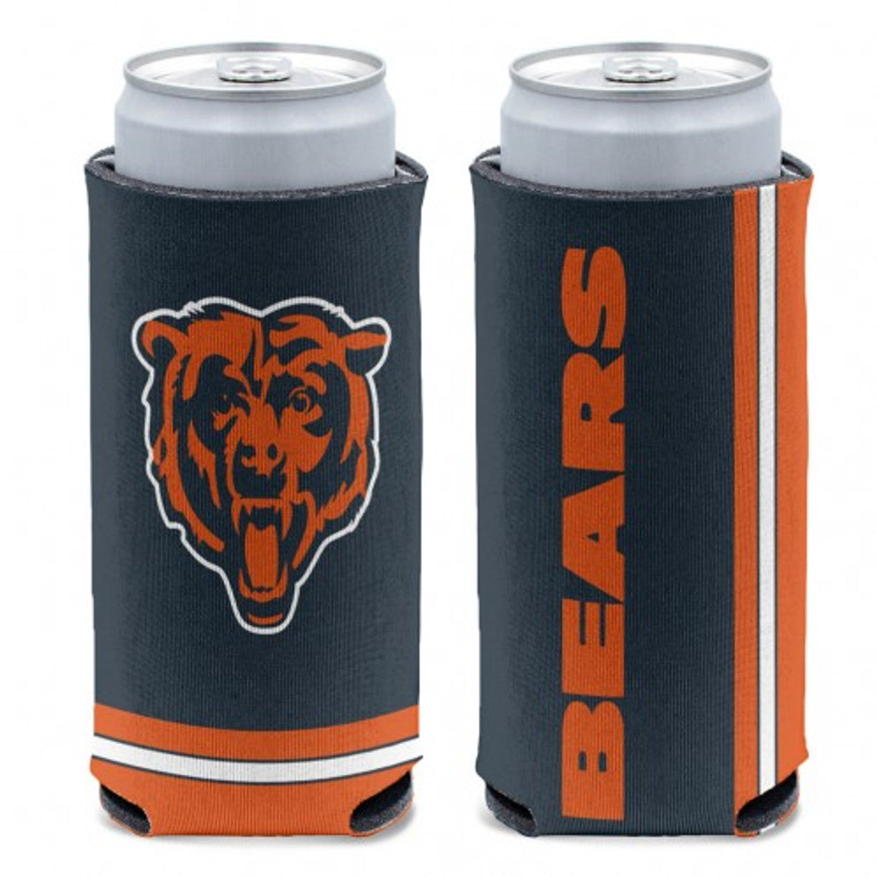 Chicago Bears Can Cooler Slim Can Design - Sports Collectibles, Sports Memorabilia, Sports Fan Shop, Sports Gifts
