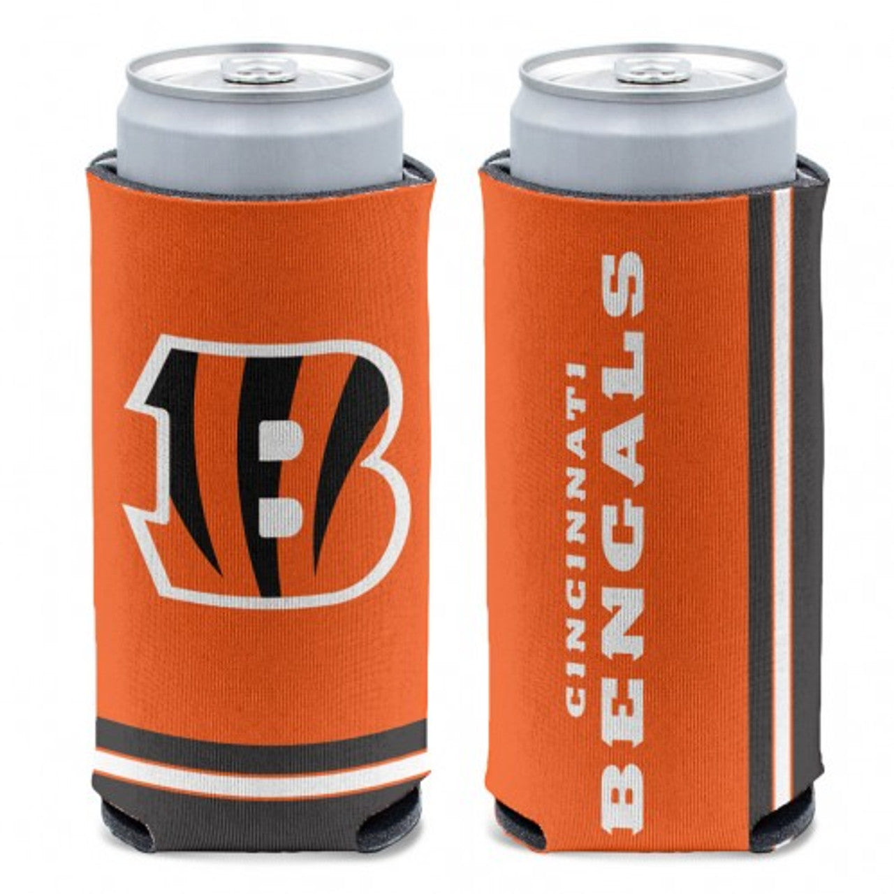 Cincinnati Bengals Can Cooler Slim Can Design - Sports Collectibles, Sports Memorabilia, Sports Fan Shop, Sports Gifts