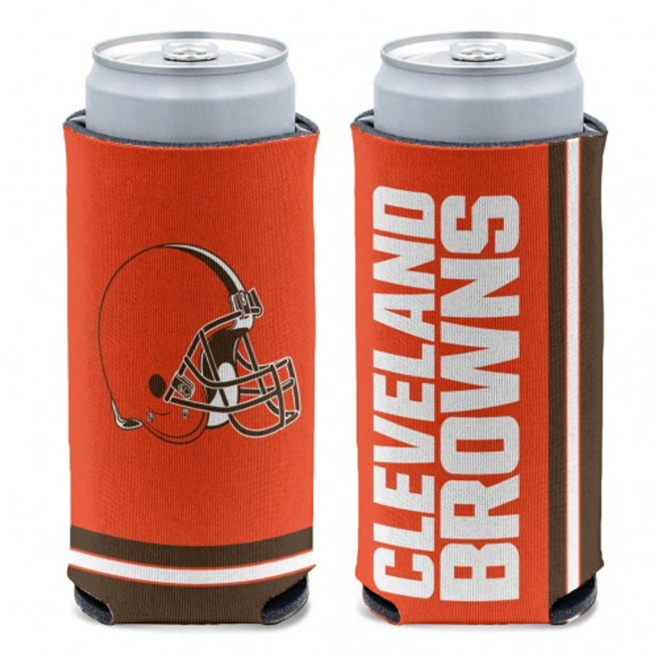 Cleveland Browns Can Cooler Slim Can Design - Sports Collectibles, Sports Memorabilia, Sports Fan Shop, Sports Gifts