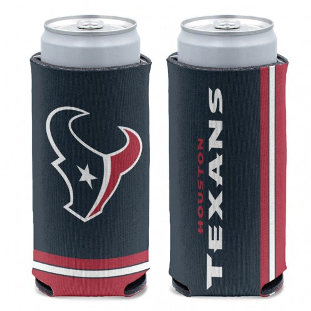 Houston Texans Can Cooler Slim Can Design - Sports Collectibles, Sports Memorabilia, Sports Fan Shop, Sports Gifts