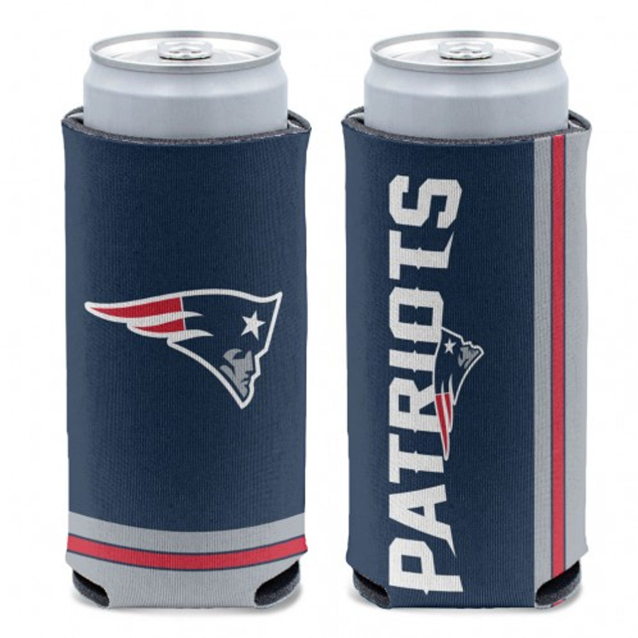 New England Patriots Can Cooler Slim Can Design - Sports Collectibles, Sports Memorabilia, Sports Fan Shop, Sports Gifts