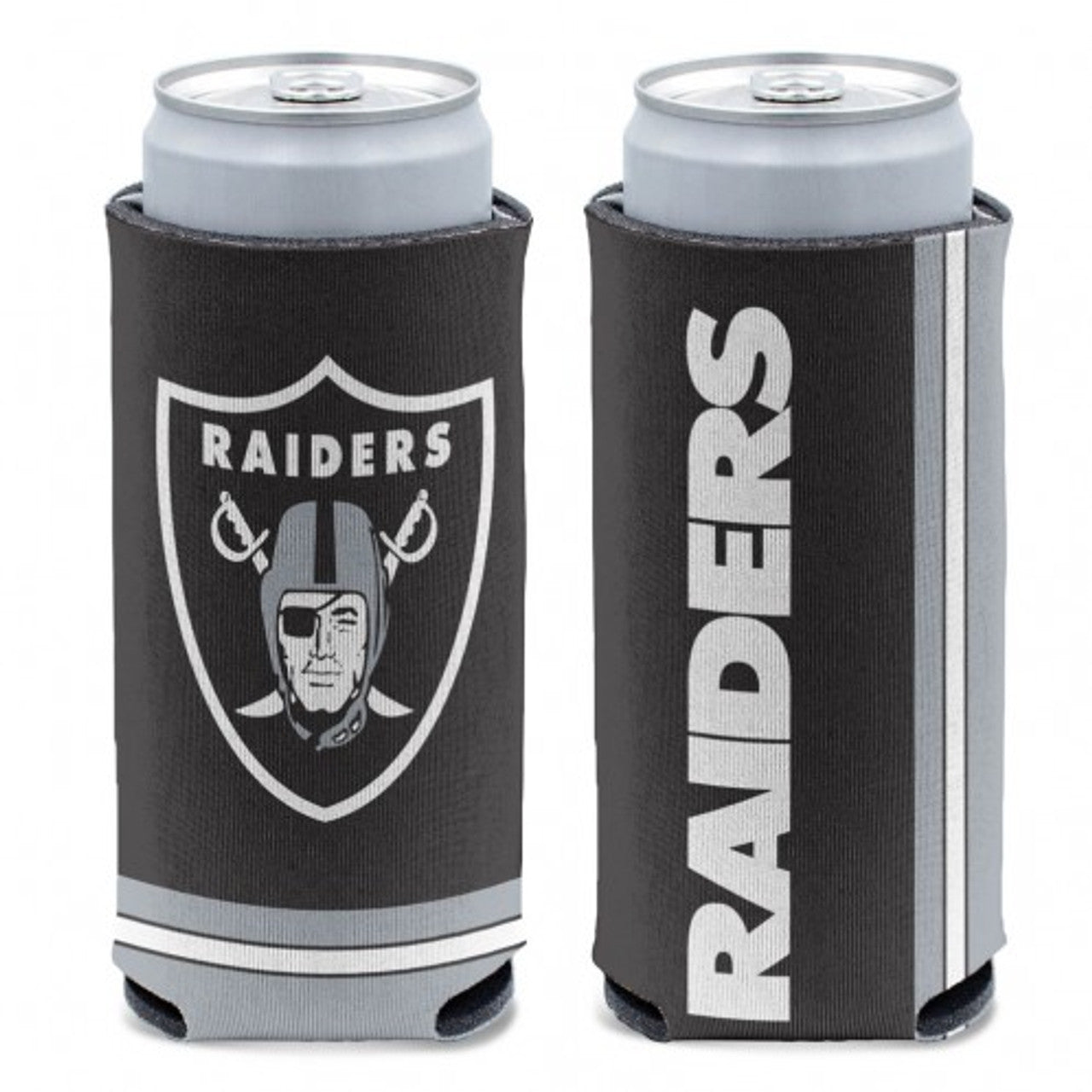 Las Vegas Raiders Can Cooler Slim Can Design - Sports Collectibles, Sports Memorabilia, Sports Fan Shop, Sports Gifts