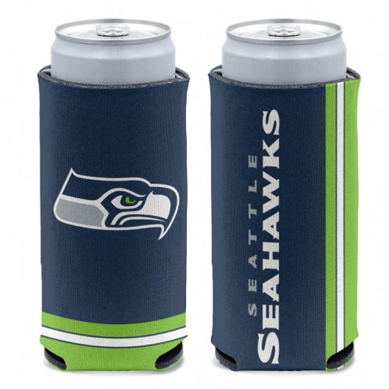 Seattle Seahawks Can Cooler Slim Can Design - Sports Collectibles, Sports Memorabilia, Sports Fan Shop, Sports Gifts