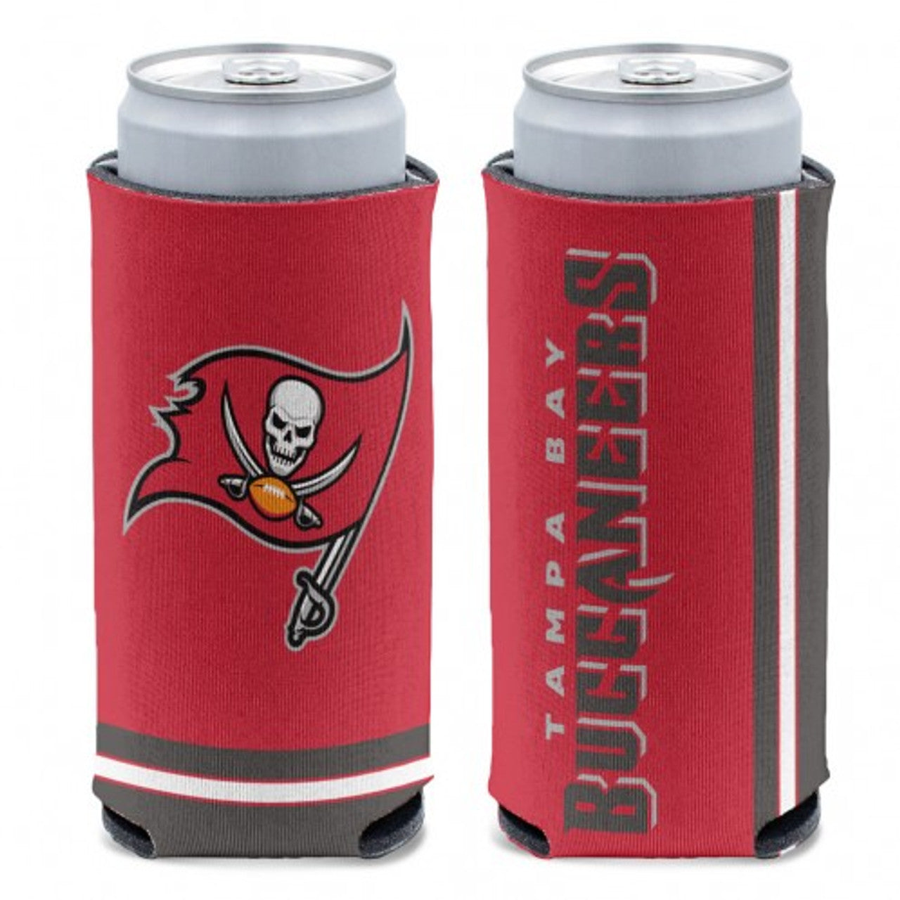 Tampa Bay Buccaneers Can Cooler Slim Can Design - Sports Collectibles, Sports Memorabilia, Sports Fan Shop, Sports Gifts