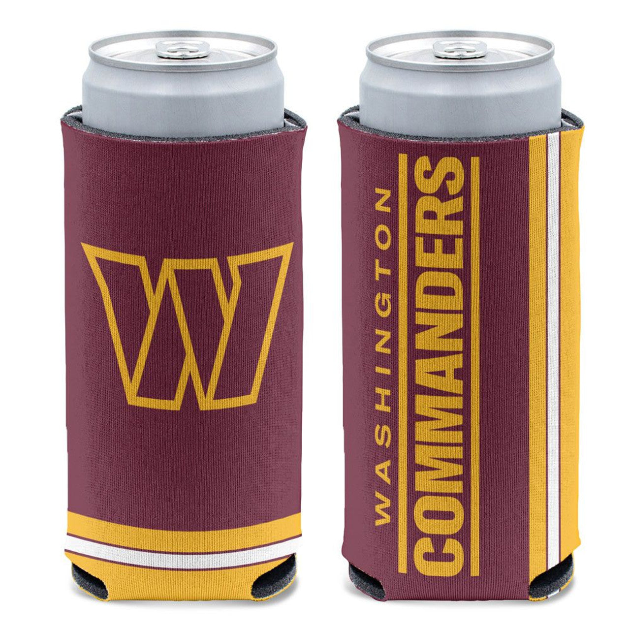 Washington Commanders Team Can Cooler Slim Can Design - Sports Collectibles, Sports Memorabilia, Sports Fan Shop, Sports Gifts