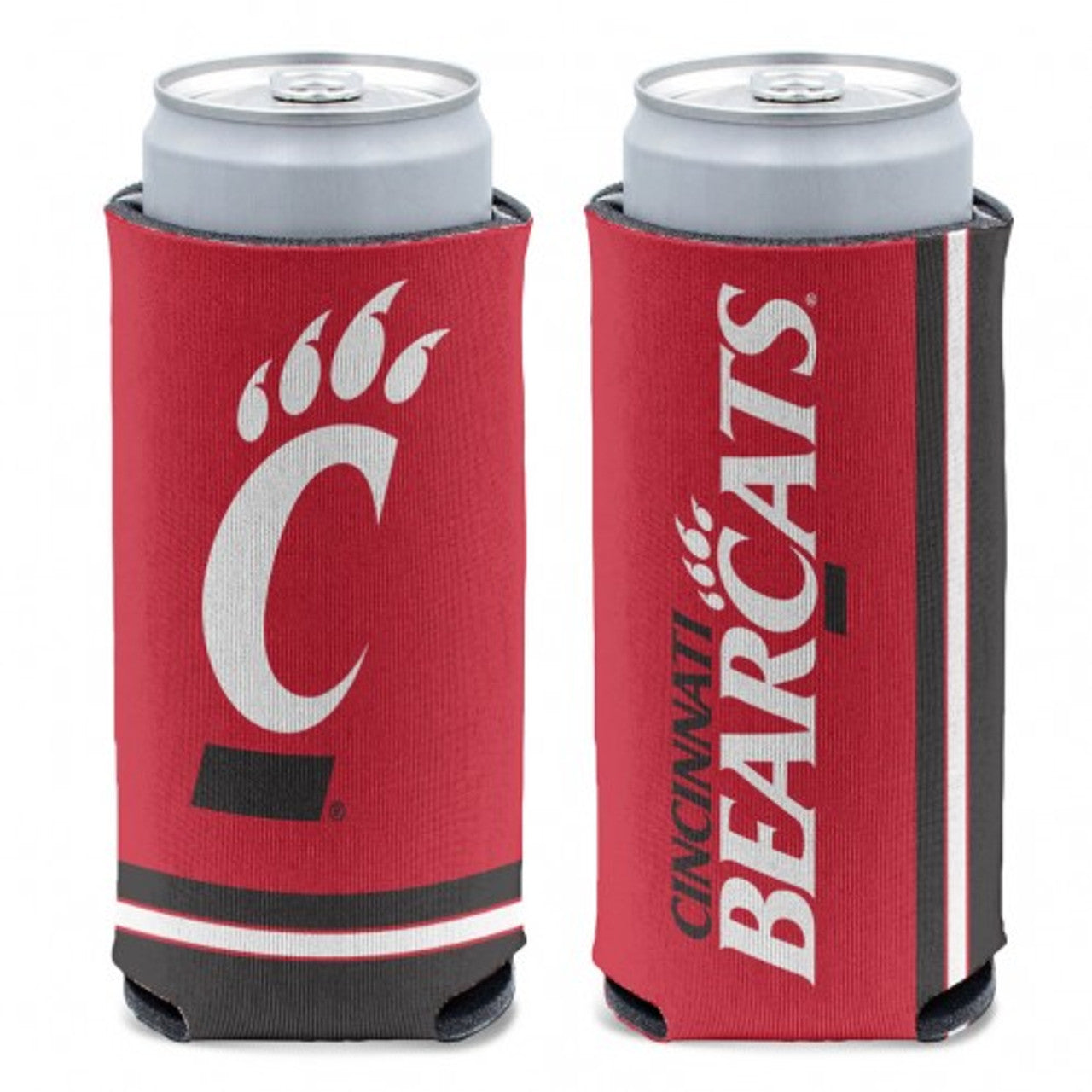 Cincinnati Bearcats Can Cooler Slim Can Design Special Order - Sports Collectibles, Sports Memorabilia, Sports Fan Shop, Sports Gifts