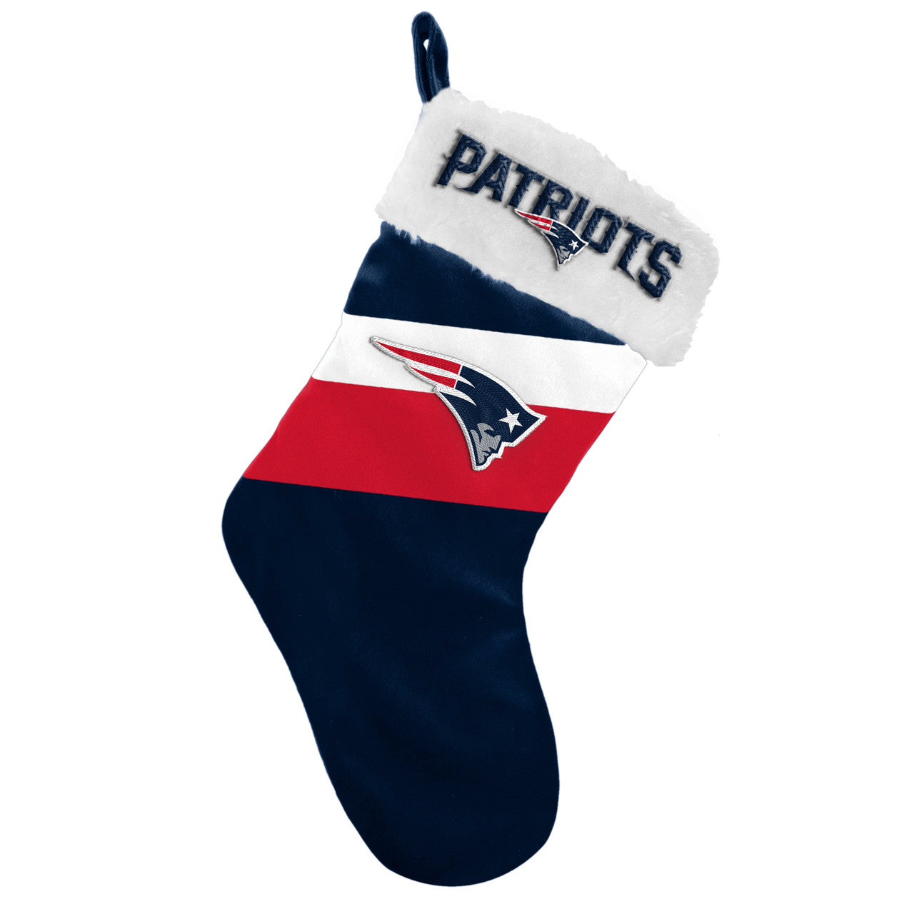 New England Patriots Stocking Holiday Basic - Special Order - Sports Collectibles, Sports Memorabilia, Sports Fan Shop, Sports Gifts