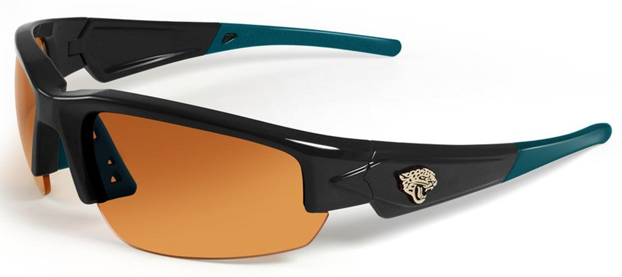 Jacksonville Jaguars Sunglasses - Dynasty 2.0 Black with Teal Tips - Sports Collectibles, Sports Memorabilia, Sports Fan Shop, Sports Gifts