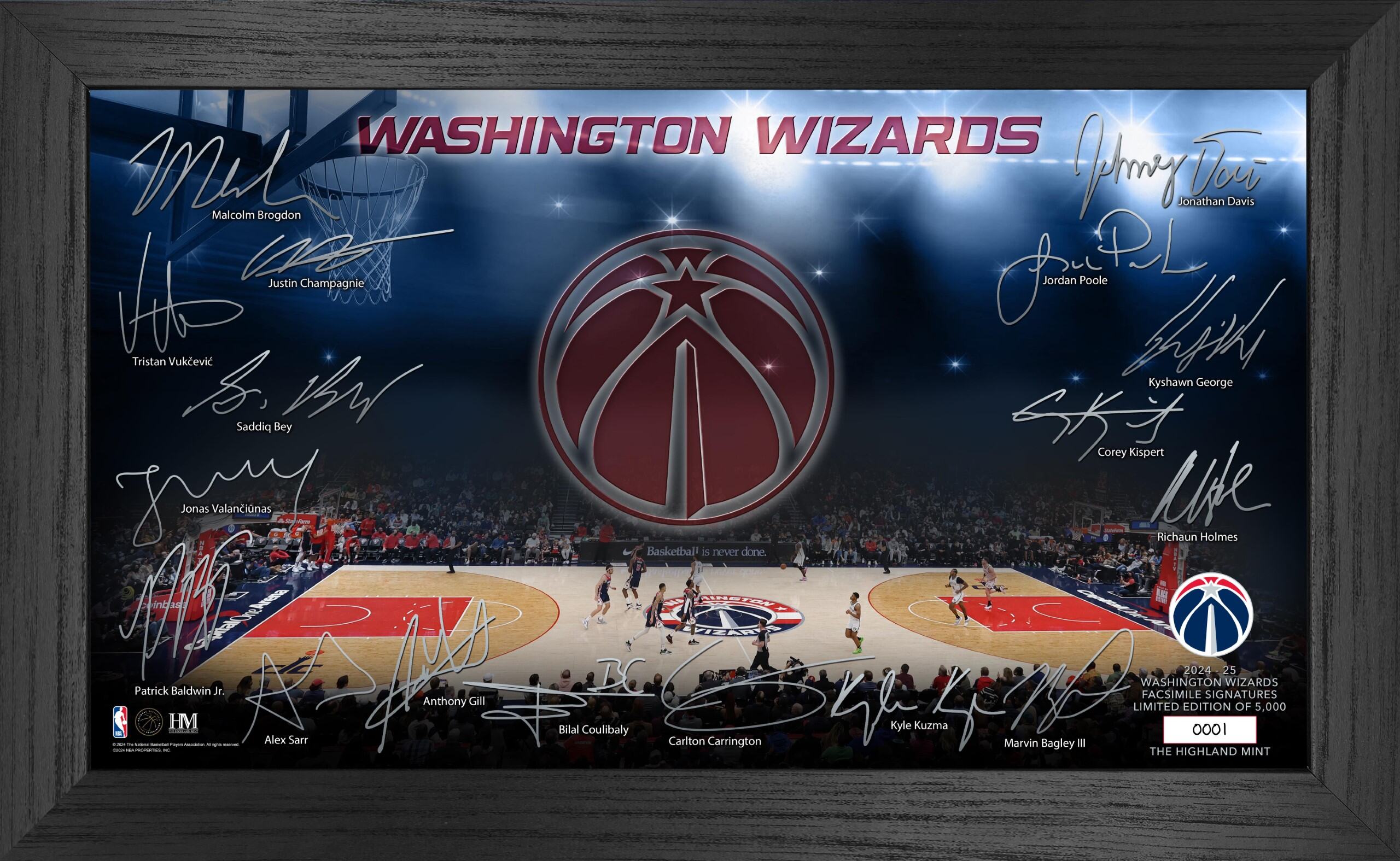 Washington Wizards 2024-25 Signature Court - Sports Collectibles, Sports Memorabilia, Sports Fan Shop, Sports Gifts