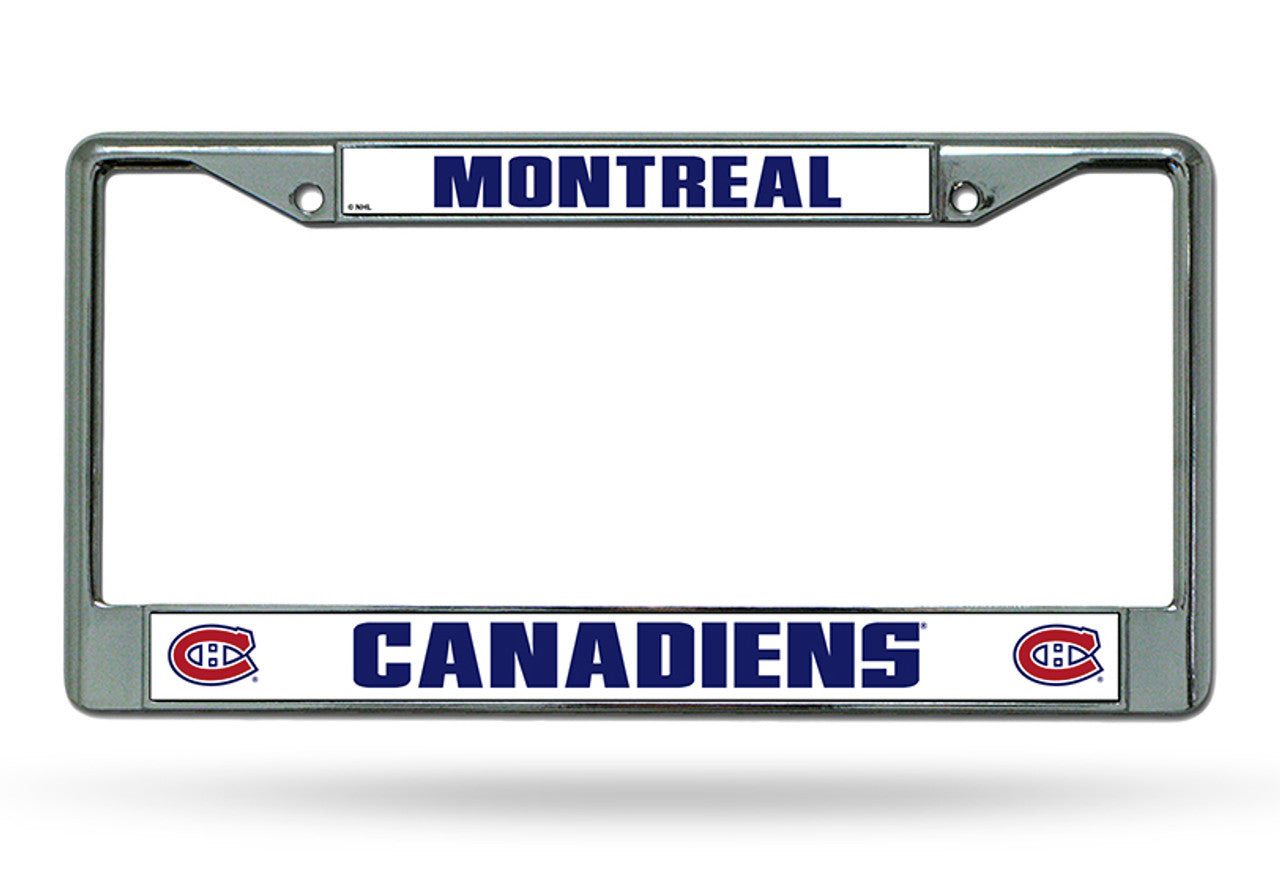 Montreal Canadiens License Plate Frame Chrome - Sports Collectibles, Sports Memorabilia, Sports Fan Shop, Sports Gifts