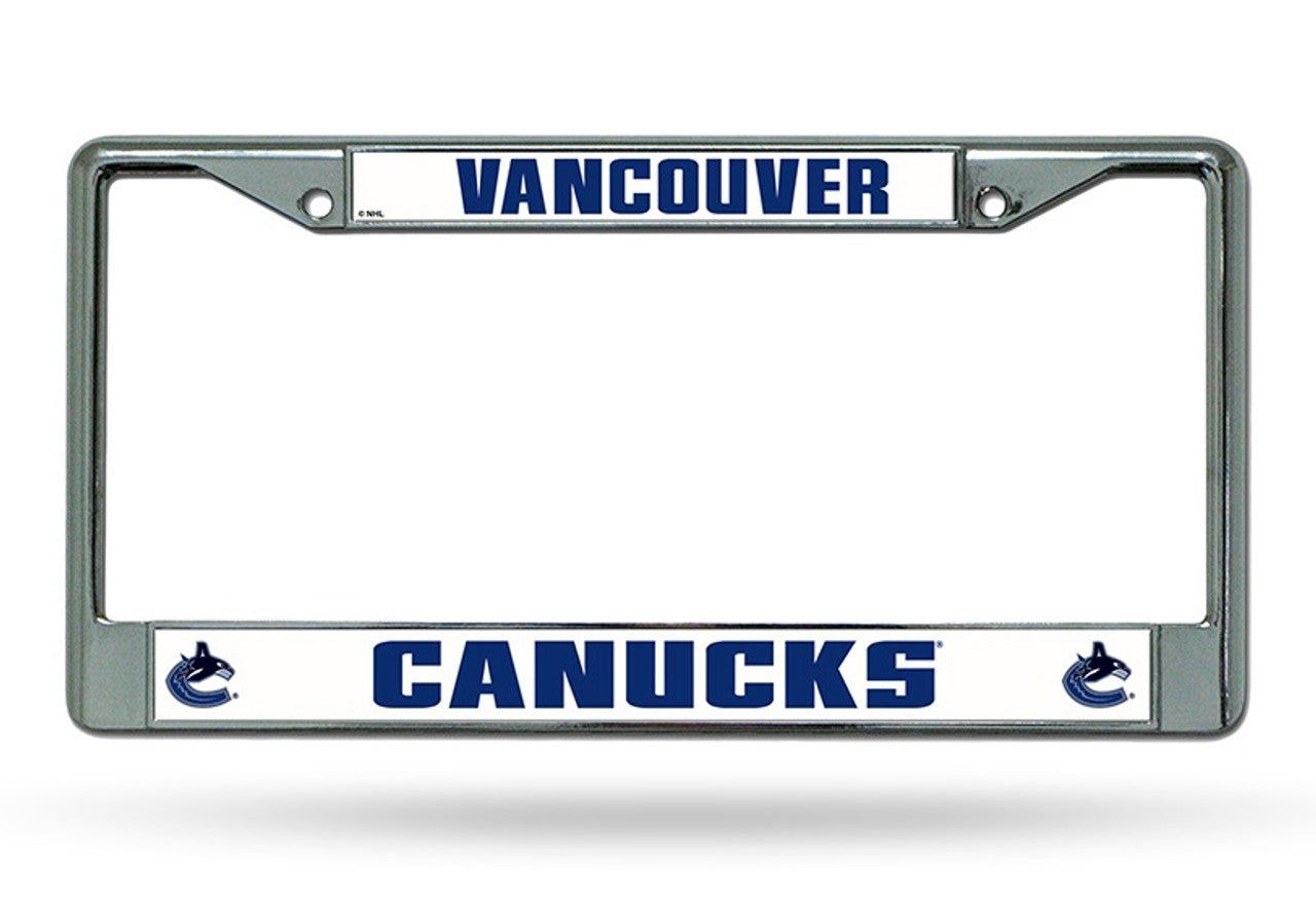 Vancouver Canucks License Plate Frame Chrome - Special Order - Sports Collectibles, Sports Memorabilia, Sports Fan Shop, Sports Gifts