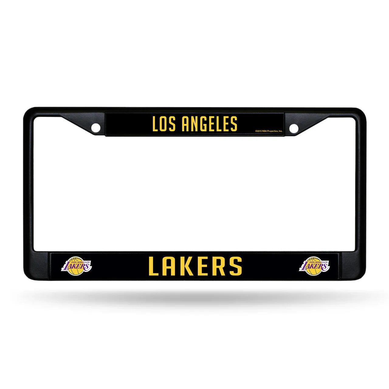 Los Angeles Lakers Chrome License Plate Frame - Black (CDG) - 757 Sports Collectibles