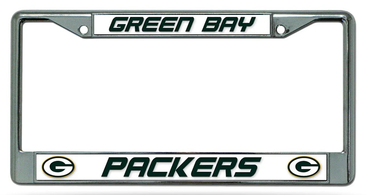 Green Bay Packers Chrome License Plate Frame (CDG) - 757 Sports Collectibles