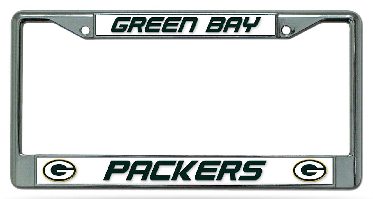 Green Bay Packers License Plate Frame Chrome - Sports Collectibles, Sports Memorabilia, Sports Fan Shop, Sports Gifts
