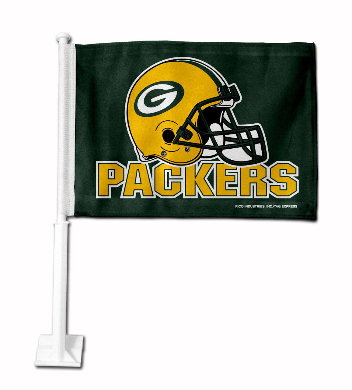 Green Bay Packers Flag Car - Sports Collectibles, Sports Memorabilia, Sports Fan Shop, Sports Gifts