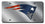 New England Patriots Laser Cut Silver License Plate (CDG) - 757 Sports Collectibles