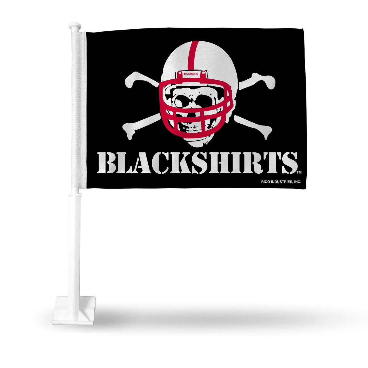 Nebraska Cornhuskers Flag Car Blackshirts - Sports Collectibles, Sports Memorabilia, Sports Fan Shop, Sports Gifts
