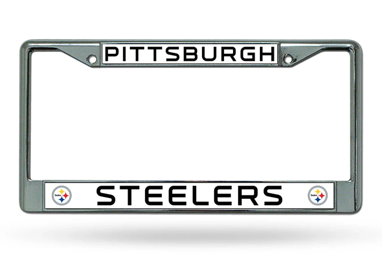 Pittsburgh Steelers Chrome License Plate Frame - New UPC (CDG) - 757 Sports Collectibles