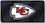 Kansas City Chiefs Laser Cut Black License Plate (CDG) - 757 Sports Collectibles
