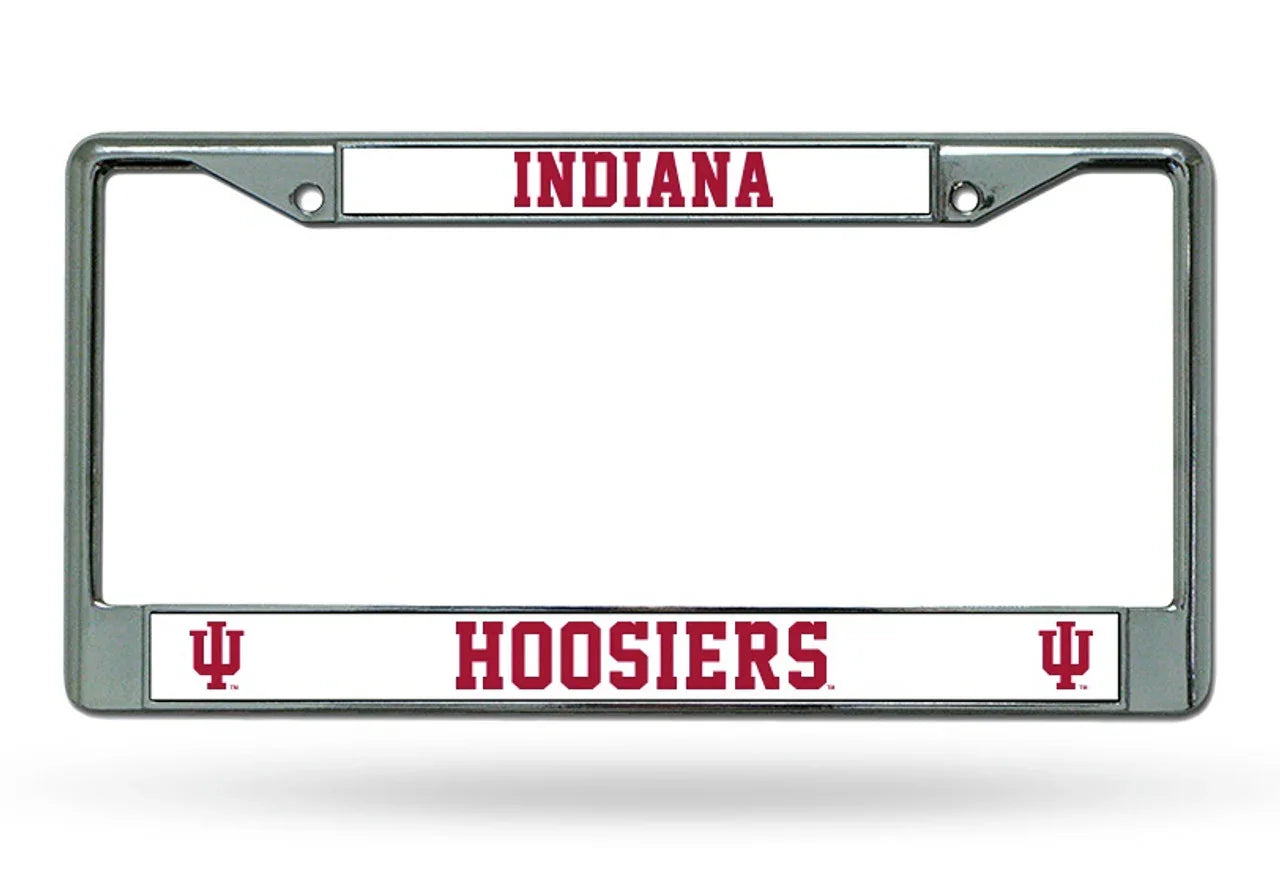 Indiana Hoosiers Chrome License Plate Frame (CDG) - 757 Sports Collectibles