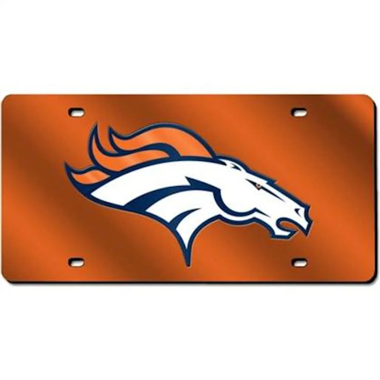 Denver Broncos Laser Cut Orange License Plate (CDG) - 757 Sports Collectibles