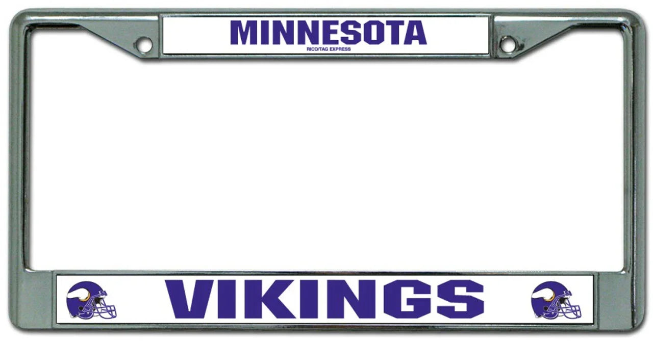 Minnesota Vikings Chrome License Plate Frame (CDG) - 757 Sports Collectibles