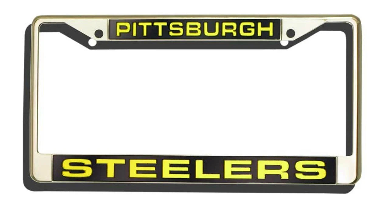 Pittsburgh Steelers Laser Cut Chrome License Plate Frame (CDG) - 757 Sports Collectibles