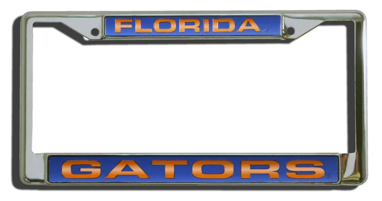 Florida Gators Laser Cut Chrome License Plate Frame (CDG) - 757 Sports Collectibles