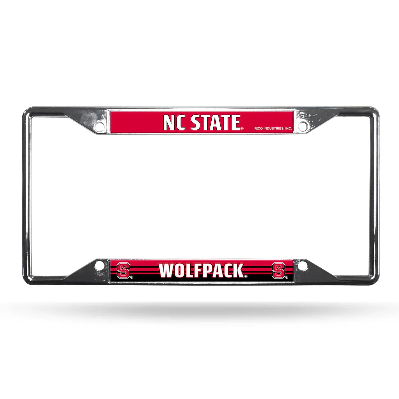 North Carolina State Wolfpack License Plate Frame Chrome EZ View (CDG) - 757 Sports Collectibles