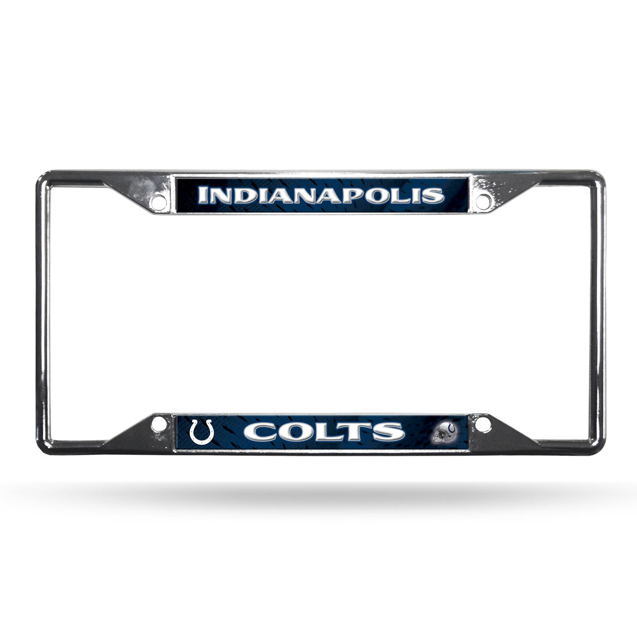 Indianapolis Colts License Plate Frame Chrome EZ View - Sports Collectibles, Sports Memorabilia, Sports Fan Shop, Sports Gifts