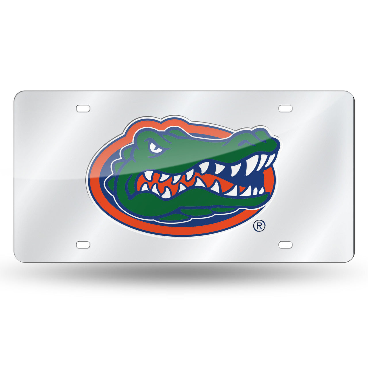 Florida Gators License Plate Laser Cut Silver - Sports Collectibles, Sports Memorabilia, Sports Fan Shop, Sports Gifts