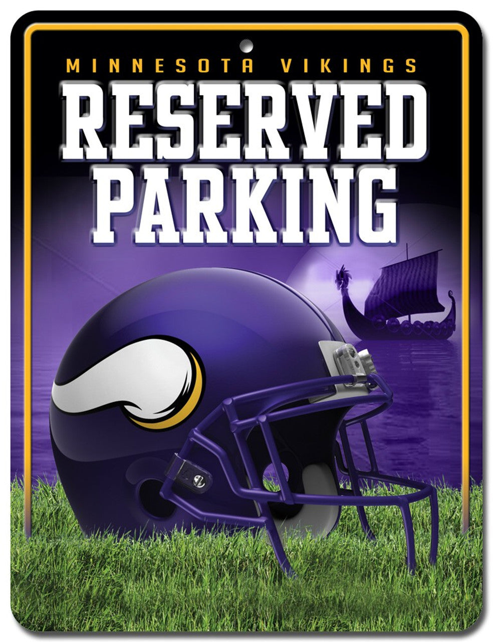 Minnesota Vikings Sign Metal Parking - Sports Collectibles, Sports Memorabilia, Sports Fan Shop, Sports Gifts