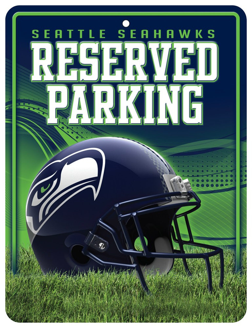 Seattle Seahawks Sign Metal Parking - Sports Collectibles, Sports Memorabilia, Sports Fan Shop, Sports Gifts