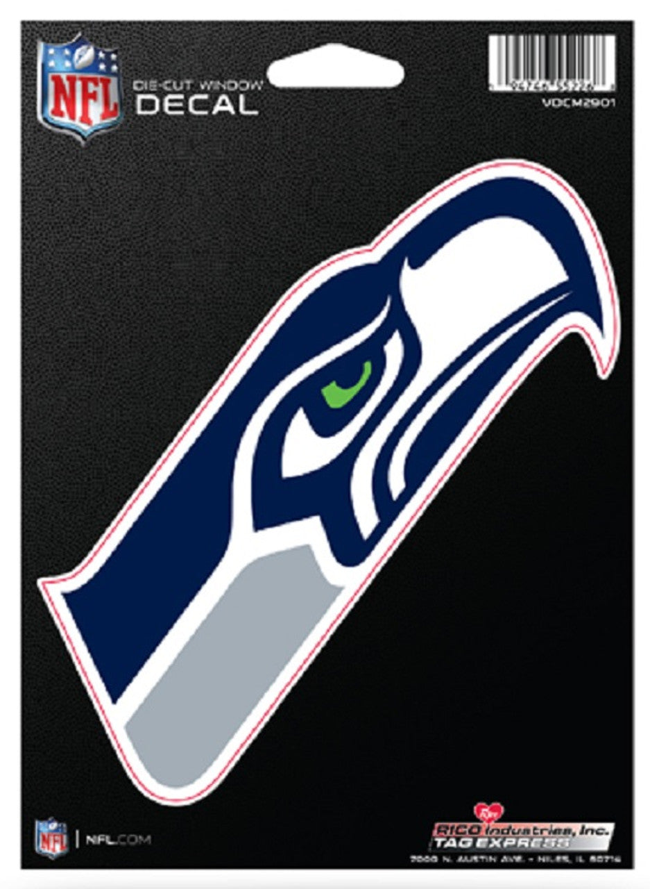 Seattle Seahawks Decal Die-Cut Medium - Special Order - Sports Collectibles, Sports Memorabilia, Sports Fan Shop, Sports Gifts