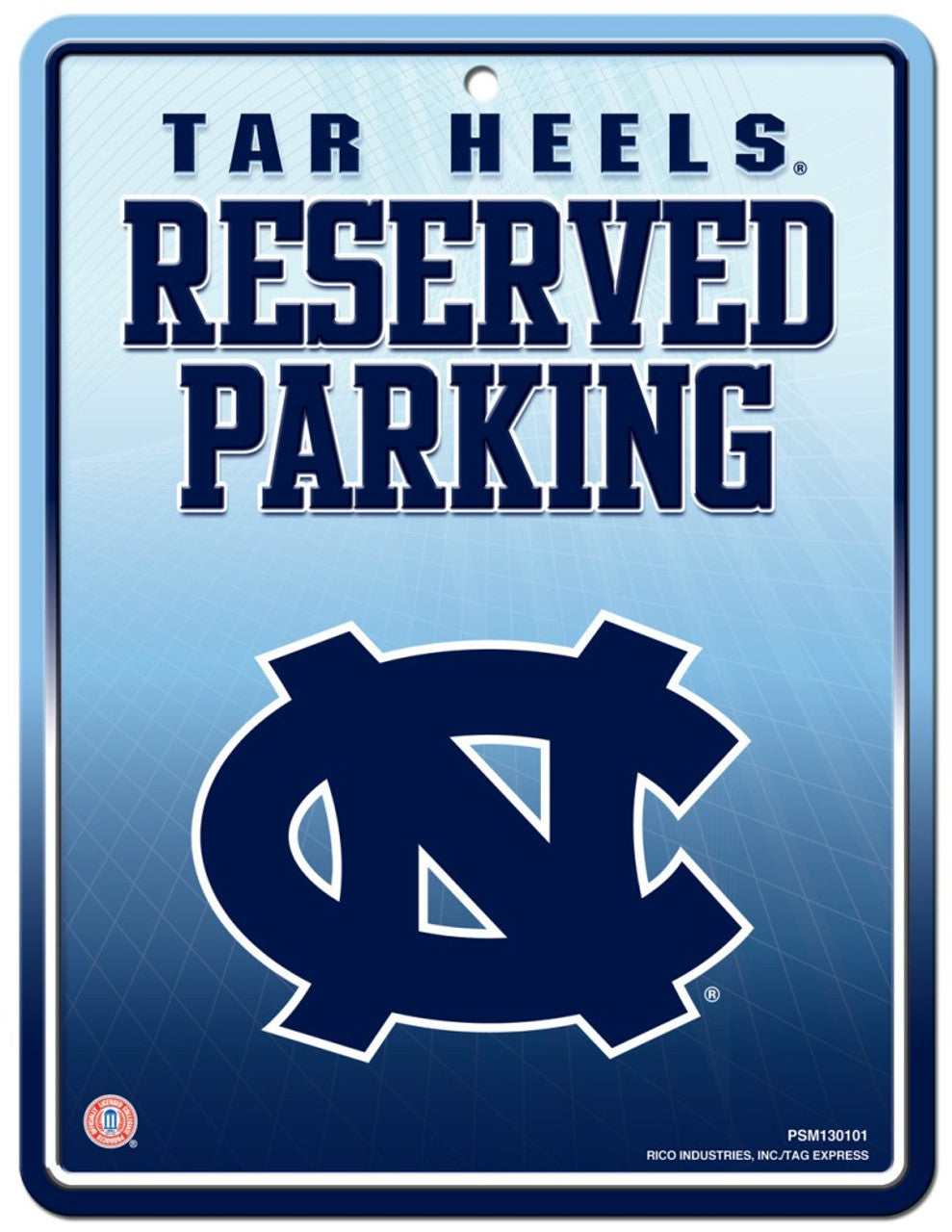 North Carolina Tar Heels Metal Parking Sign - Sports Collectibles, Sports Memorabilia, Sports Fan Shop, Sports Gifts