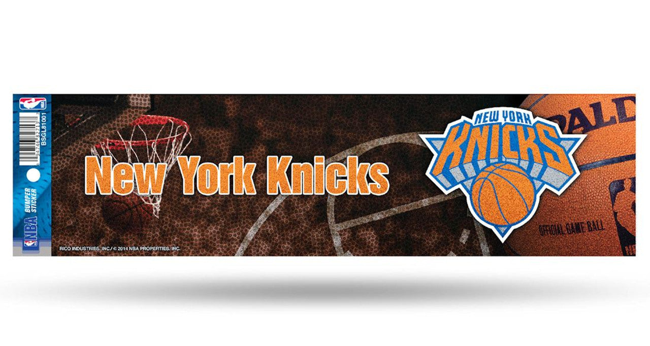 New York Knicks Decal Bumper Sticker Glitter - Sports Collectibles, Sports Memorabilia, Sports Fan Shop, Sports Gifts