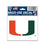 Miami Hurricanes Decal 3x4 Multi Use - Special Order - Sports Collectibles, Sports Memorabilia, Sports Fan Shop, Sports Gifts