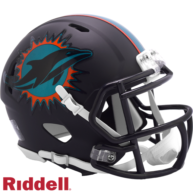 Miami Dolphins Helmet Riddell Replica Mini Speed Style Rivalry Alternate 2025 - Sports Gifts, Sports Memorabilia, Sports Collectibles, Fan Shop