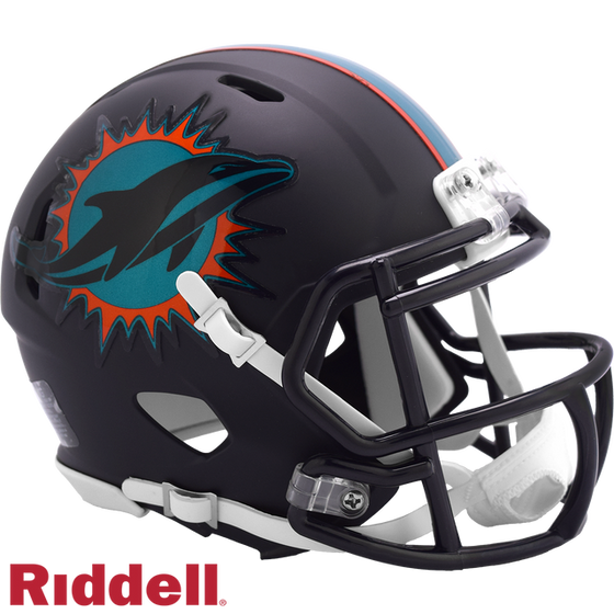 Miami Dolphins Helmet Riddell Replica Mini Speed Style Rivalry Alternate 2025