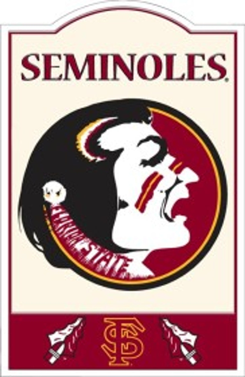 Florida State Seminoles Sign Metal Nostalgic CO - Sports Collectibles, Sports Memorabilia, Sports Fan Shop, Sports Gifts