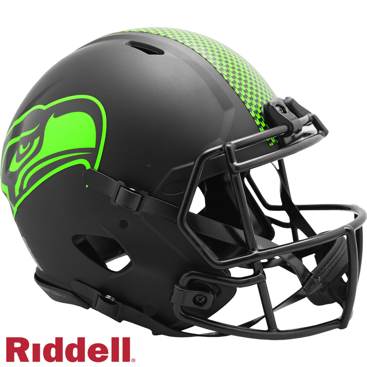 Seattle Seahawks Helmet Riddell Authentic Full Size Speed Style Eclipse Alternate Special Order - Sports Collectibles, Sports Memorabilia, Sports Fan Shop, Sports Gifts
